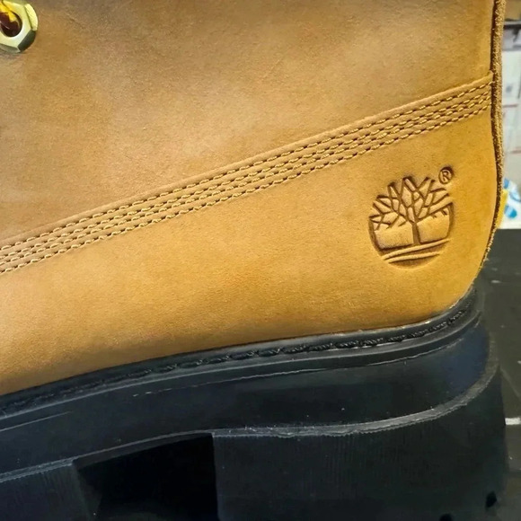 Timberland Womens Size 8  Sky Wheat Nubuck 6in Lace Up Platform Boots - Picture 6 of 7